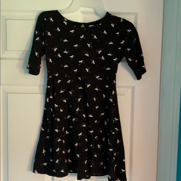 navy unicorn dress